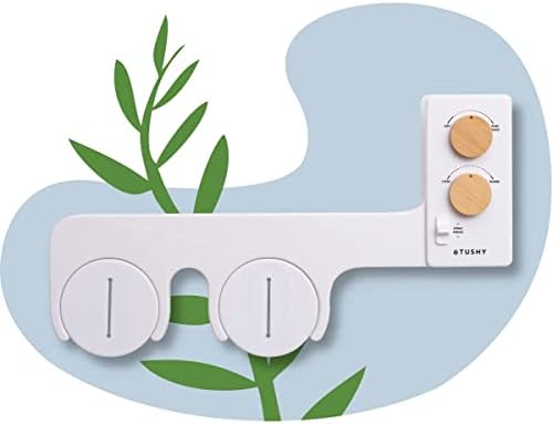 TUSHY Spa Bamboo Premium Bidet and Coconut Husk Toilet Brush Bundle