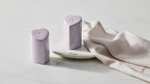 Le Creuset Stoneware Heart Salt Pepper Set 4 oz Each