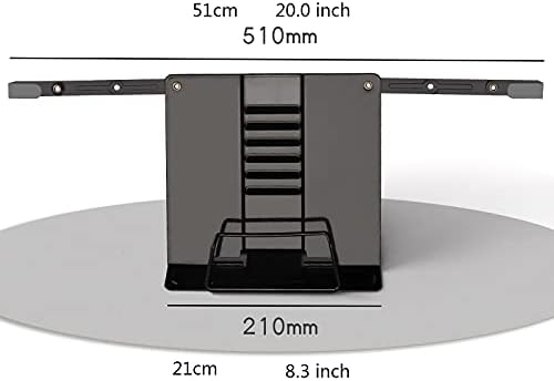 Yuidaaavzz Metal Book Stand with 6 Adjustable Angles 1