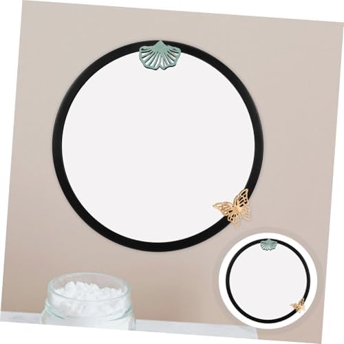 Healvian Wall-Mounted Round Mirror for Bathroom and Vanity Use