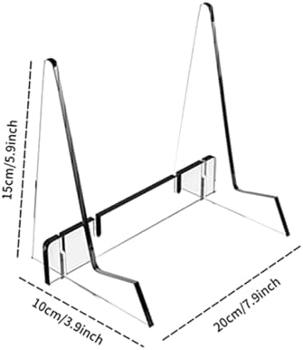 WeiLaiKeQi Acrylic Book Stand with Adjustable Support Ledges
