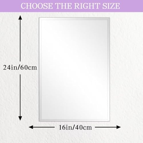 DOIMUSIM Frameless Mirror 16x24 Inch