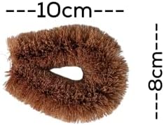 CrazEco Coir Cleaning Brush Set of 4