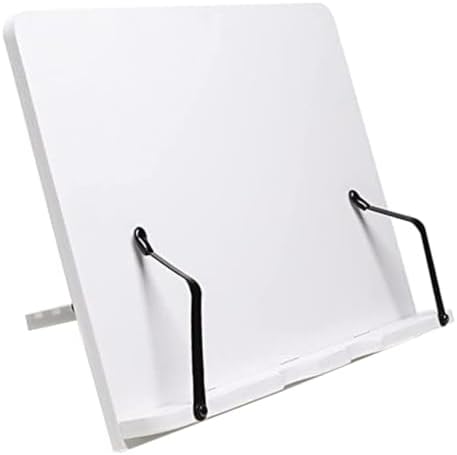 Cabilock White Wooden Cookbook Stand Book Holder