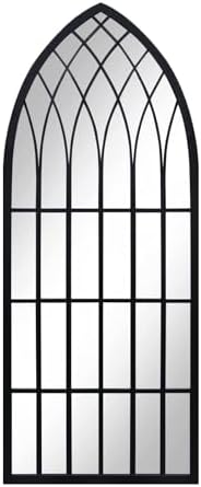 Eastwell Arched Wall Mirror Black 433197