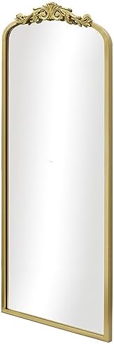 AIXI HOME Traditional Gold Arch Full Wall Mirror 28x50 Inch