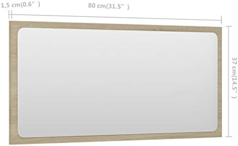 YITHOPI Rectangle Wall Mirror 315x146 Inch 1