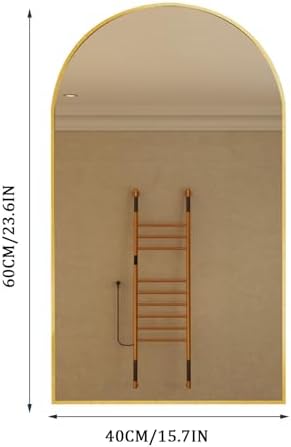 Arched Oval Mirror with Aluminum Frame 40x60CM 1