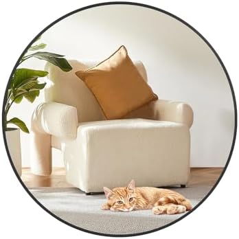 18 Inch Black Round Shatterproof Wall Mirror