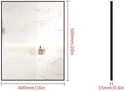 BEAUTME 20x16 Inch Modern Bathroom Mirror