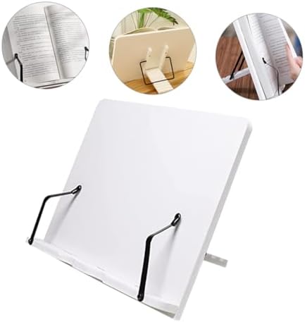 Elegant Wooden Book Display Stand with Adjustable Holders