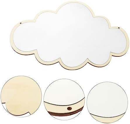 Hanging Cloud Vanity Mirror with Chain Minimalist Design