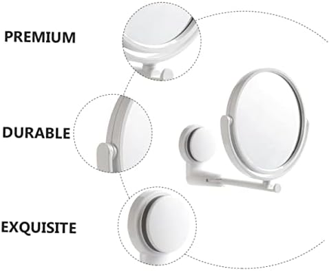 Ipetboom Wall Mounted Makeup Mirror with Light and Storage