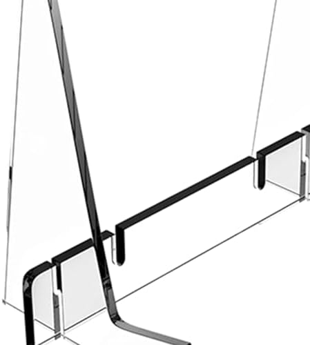 WeiLaiKeQi Acrylic Book Stand with Adjustable Support Ledges
