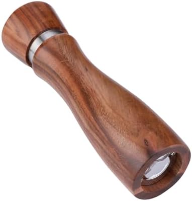 Salt and Pepper Grinder Set - 2pcs Oak Wood with Adjustable Rotor