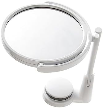 Wall Mounted Round Vanity Mirror Rotating Folding Dual Sided
