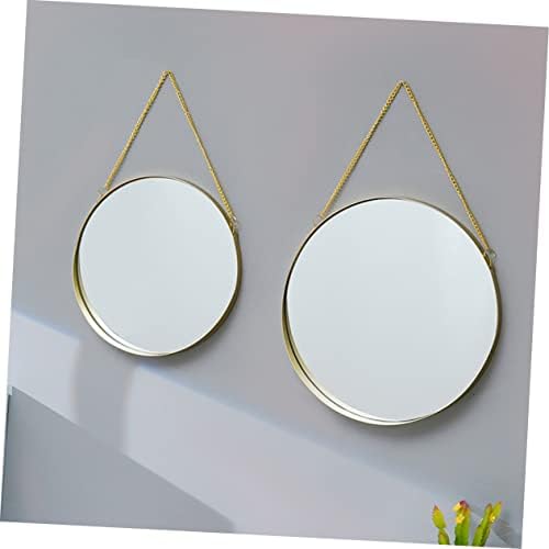 Hanging Vanity Mirror with Gold Frame