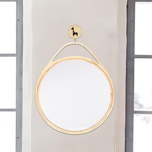 Veemoon Rattan Round Mirror Wall Decor