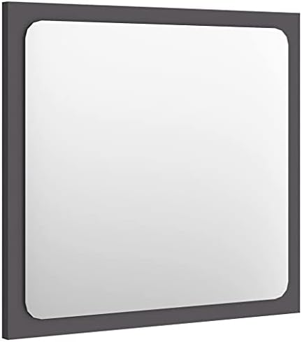 Gray Bathroom Mirror 157x146 Inch Wall Mounted