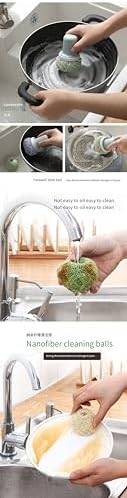 BiLkaR Cleaning Ball with Nano-Fiber Handle