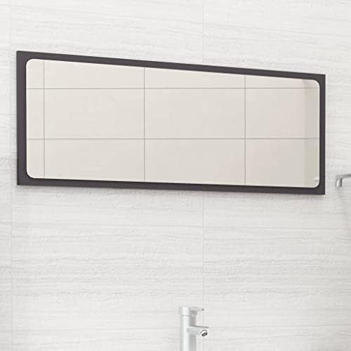 Modern Gray Bathroom Mirror Wall Mount