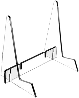 WeiLaiKeQi Acrylic Book Stand with Adjustable Support Ledges