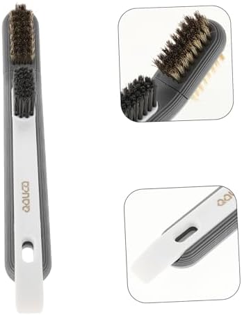 MERRYHAPY Stainless Steel Kitchen Cleaner Brush with Scraper Rotating Crevice Tool