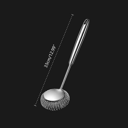 Guaber Stainless Steel Scrub Brush for Cast Iron Pans and Pots 1