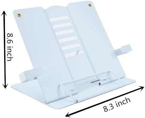 Citmage Heavy Duty Metal Book Stand with 6 Positions