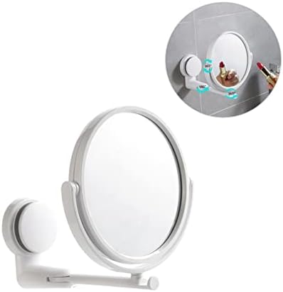 WOONEKY Foldable Vanity Mirror 180 Rotation Wall Mounted Makeup Mirror