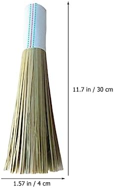 EXCEART Bamboo Wok Brush for Cast Iron Skillet