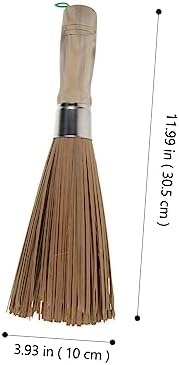 HEALLILY 2PCS Bamboo Cleaning Brush Set for Kitchen