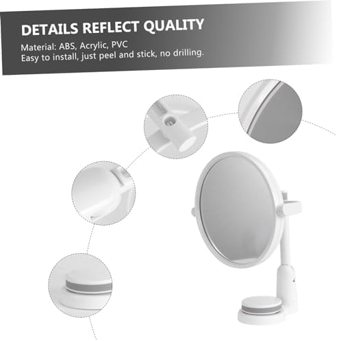 Folding Vanity Wall Mirror No Drilling Easy Install