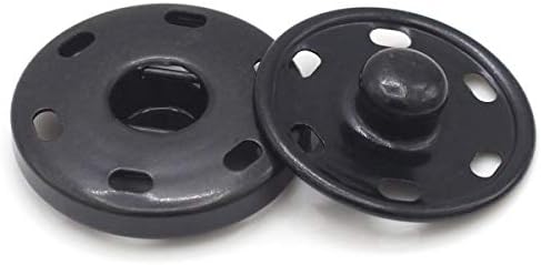 Enosea 55 Sets Sew-on Snap Buttons 4 Sizes Metal Fasteners