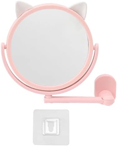 Yuecoom Wall-Mounted Round Mirror with Cat Design