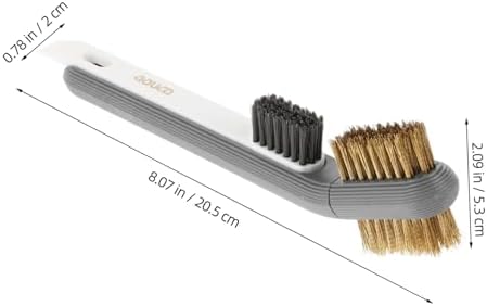MERRYHAPY Stainless Steel Kitchen Cleaner Brush with Scraper Rotating Crevice Tool