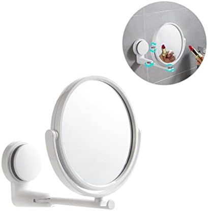 FOMIYES Round Wall Mirror Double Sided 360 Degree Rotating