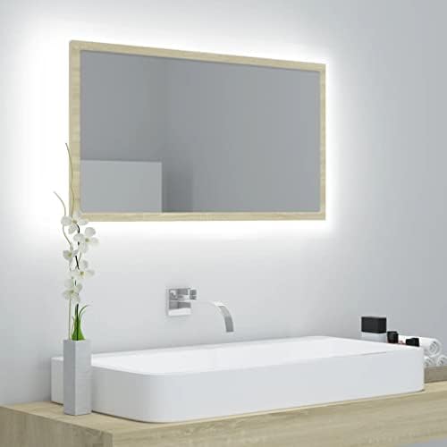 VRAXO LED Mirror Sonoma Oak 315x33x146 1
