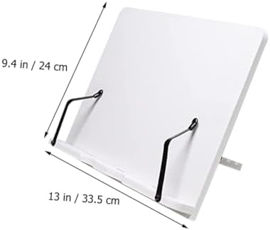 NUOBESTY Adjustable Wooden Book Stand for Tablets and Cookbooks
