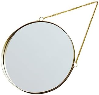 Ipetboom Black Round Wall Hanging Vanity Mirror