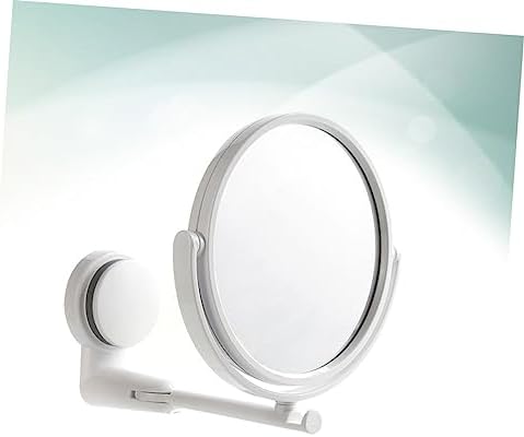 FOMIYES Round Wall Mirror Double Sided 360 Degree Rotating
