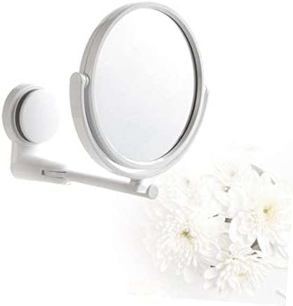 Wall Mounted Round Vanity Mirror Rotating Folding Dual Sided