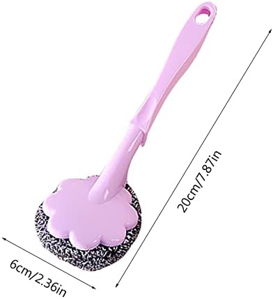 Long Handle Steel Wire Ball Brush for Kitchen Cleaning 1