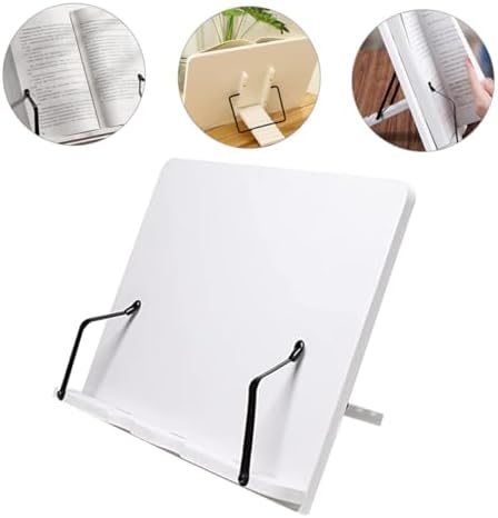 Adjustable Wooden Cookbook Stand for Home Office Use