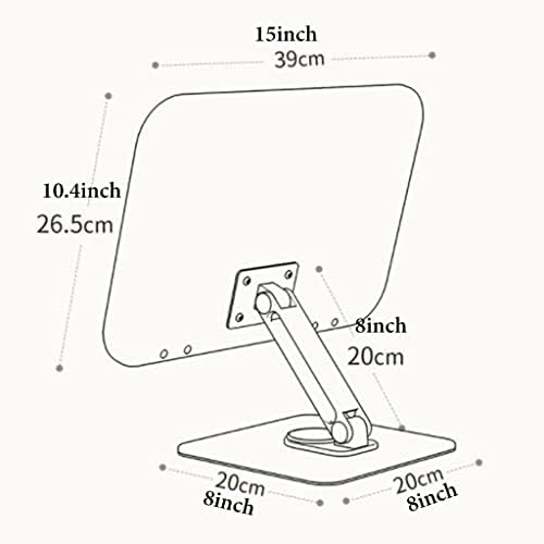 UHRLGHS Adjustable Book Stand with Rotating Base and Page Clips