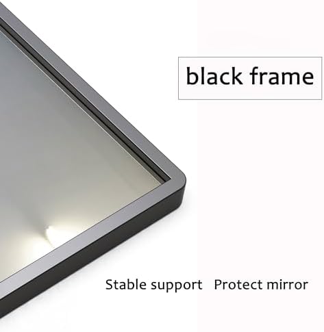 47x30 Inch Modern Bathroom Mirror with Storage Shelf 1