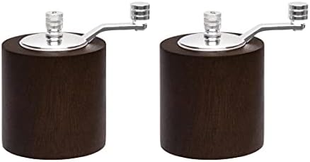 Olympia Dark Wood Salt and Pepper Mill Set