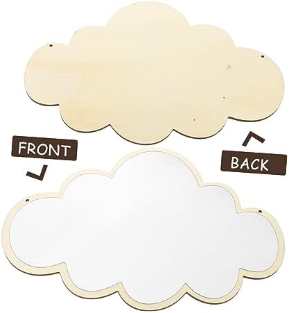 Hanging Cloud Vanity Mirror with Chain Minimalist Design