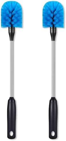MOSOLAN 15in Stainless Steel Bottle Brush 2 Pack
