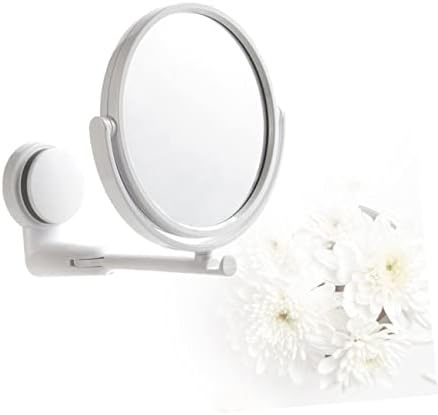 Outanaya Wall Mounted Round Vanity Mirror Rotating Double Sided